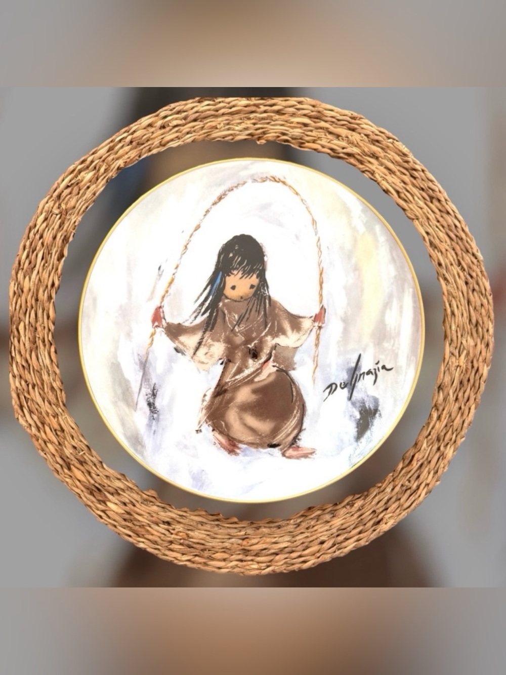 DE GRAZIA limited edition signed collector’s porcelain plate, NWOT